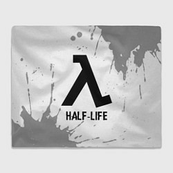 Плед флисовый Half-Life glitch на светлом фоне, цвет: 3D-велсофт