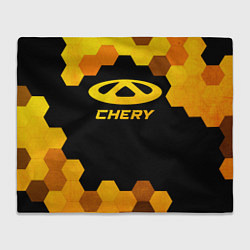 Плед флисовый Chery - gold gradient, цвет: 3D-велсофт