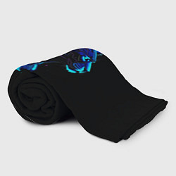 Плед флисовый Пантера киберпан, цвет: 3D-велсофт — фото 2