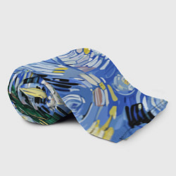 Плед флисовый Облака в стиле Ван Гога, цвет: 3D-велсофт — фото 2