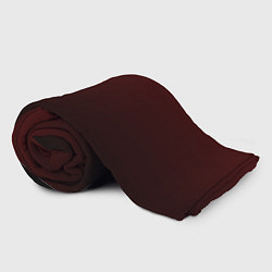 Плед флисовый Градиент бордово-чёрный, цвет: 3D-велсофт — фото 2