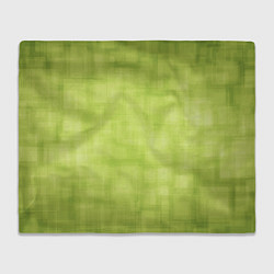 Плед флисовый Green and square, цвет: 3D-велсофт
