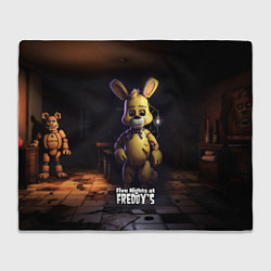 Плед флисовый Spring Bonnie Five Nights at Freddys, цвет: 3D-велсофт