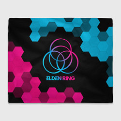 Плед флисовый Elden Ring - neon gradient, цвет: 3D-велсофт