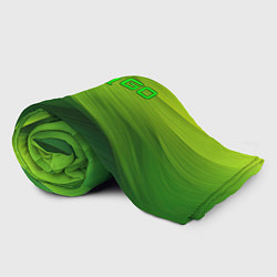 Плед флисовый CSGO green logo, цвет: 3D-велсофт — фото 2