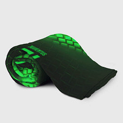 Плед флисовый Juventus green logo neon, цвет: 3D-велсофт — фото 2