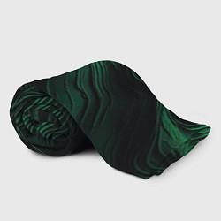 Плед флисовый Dark green texture, цвет: 3D-велсофт — фото 2