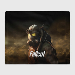 Плед флисовый Fallout game, цвет: 3D-велсофт