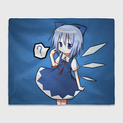 Плед флисовый Touhou Project Cirno Baka, цвет: 3D-велсофт