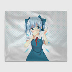 Плед флисовый Touhou Project Cirno Chiruno, цвет: 3D-велсофт