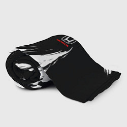 Плед флисовый Honda - белые краски, цвет: 3D-велсофт — фото 2