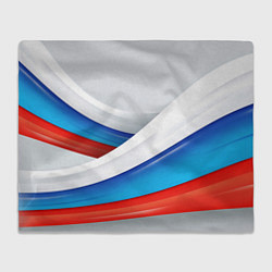 Плед флисовый Российские флаги, цвет: 3D-велсофт
