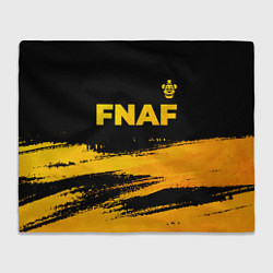 Плед флисовый FNAF - gold gradient: символ сверху, цвет: 3D-велсофт