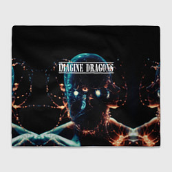 Плед флисовый Imagine Dragons рок группа, цвет: 3D-велсофт