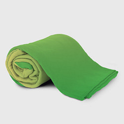 Плед флисовый Градиент - зеленый лайм, цвет: 3D-велсофт — фото 2