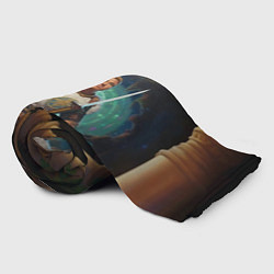 Плед флисовый Гачимучи Билли Харингтон рыцарь, цвет: 3D-велсофт — фото 2