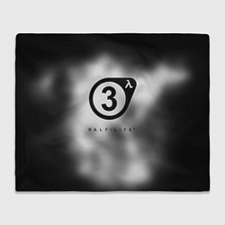 Плед флисовый Half life 3 black, цвет: 3D-велсофт