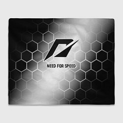 Плед флисовый Need for Speed glitch на светлом фоне, цвет: 3D-велсофт