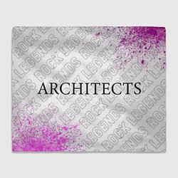 Плед флисовый Architects rock legends по-горизонтали, цвет: 3D-велсофт