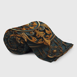 Плед флисовый Круглый орнамент в викингском стиле, цвет: 3D-велсофт — фото 2