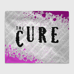 Плед флисовый The Cure rock legends по-горизонтали, цвет: 3D-велсофт