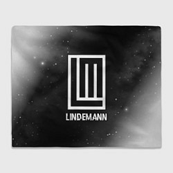 Плед флисовый Lindemann glitch на темном фоне, цвет: 3D-велсофт