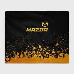 Плед флисовый Mazda - gold gradient посередине, цвет: 3D-велсофт