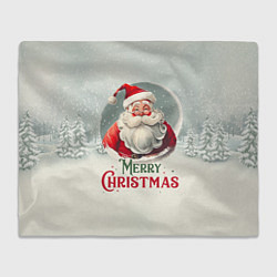 Плед флисовый Лого Санта, цвет: 3D-велсофт