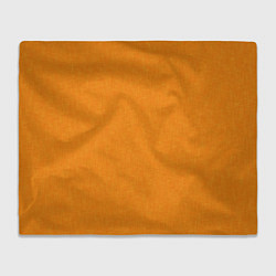 Плед флисовый Жёлто-оранжевый текстура однотонный, цвет: 3D-велсофт