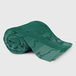 Плед флисовый Серо-зеленые разводы, цвет: 3D-велсофт — фото 2