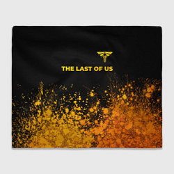 Плед флисовый The Last Of Us - gold gradient посередине, цвет: 3D-велсофт