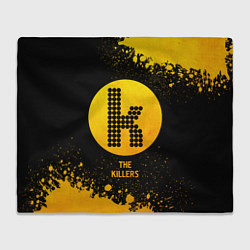 Плед флисовый The Killers - gold gradient, цвет: 3D-велсофт