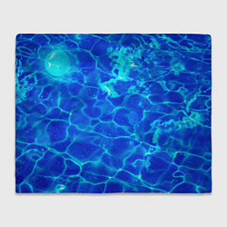 Плед флисовый Чистая вода океаны, цвет: 3D-велсофт