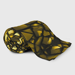 Плед флисовый Золотые хромированные осколки, цвет: 3D-велсофт — фото 2