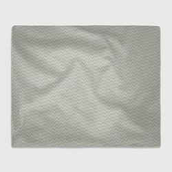Плед флисовый Текстура переплетения твил, цвет: 3D-велсофт