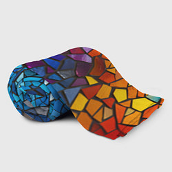 Плед флисовый Мозаика витражная, цвет: 3D-велсофт — фото 2
