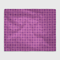 Плед флисовый Фиолетовый орнамент, цвет: 3D-велсофт