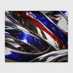 Плед флисовый Металлические абстрактные вставки, цвет: 3D-велсофт