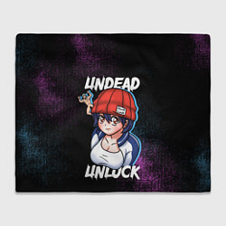 Плед флисовый Undead Unluck - Characters, цвет: 3D-велсофт