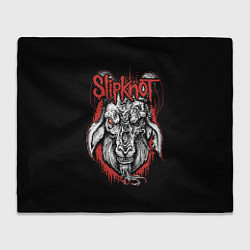 Плед флисовый Slipknot - козёл, цвет: 3D-велсофт