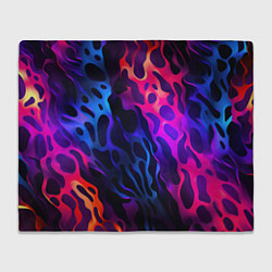 Плед флисовый Камуфляж из ярких красок, цвет: 3D-велсофт