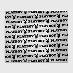 Плед флисовый Playboy rabbit, цвет: 3D-велсофт