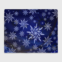 Плед флисовый Зима и снежинки, цвет: 3D-велсофт