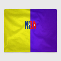 Плед флисовый NBA sport полосы, цвет: 3D-велсофт