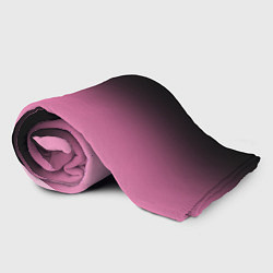 Плед флисовый Черно-розовый градиент, цвет: 3D-велсофт — фото 2