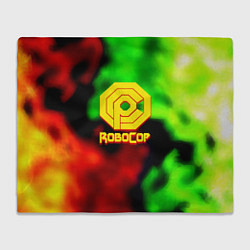 Плед флисовый Робот полицейский flame, цвет: 3D-велсофт