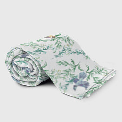 Плед флисовый Полынь и птицы, цвет: 3D-велсофт — фото 2