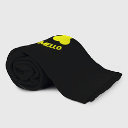 Плед флисовый Christopher Comstock yellow logo, цвет: 3D-велсофт — фото 2