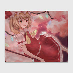 Плед флисовый Touhou Project Flandre cry, цвет: 3D-велсофт