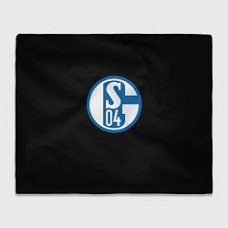 Плед флисовый Schalke 04 fc club sport, цвет: 3D-велсофт